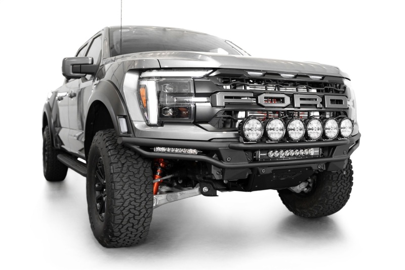 Ford F-150 Raptor Light Hoop - Front - Addictive Desert Designs - Race Series - Hammer Black - `21-`24
